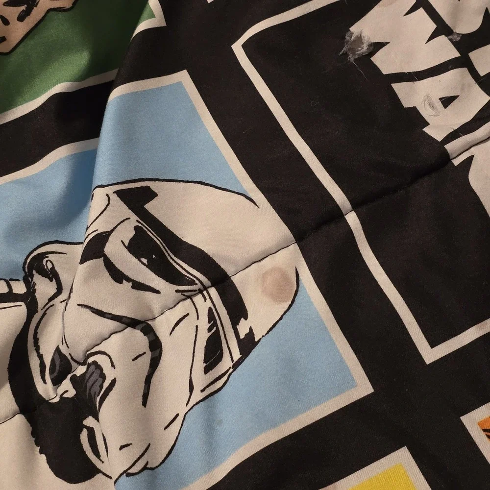VTG Star Wars Classic Reversible Twin Comforter Vader Yoda Skywalker 84